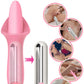 10 Vibraring Mode 2 In 1 Waterproof Stimulation Silicone Vibrator