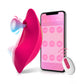 App Controlled Butterfly Vibrator with Remote-Rose red
