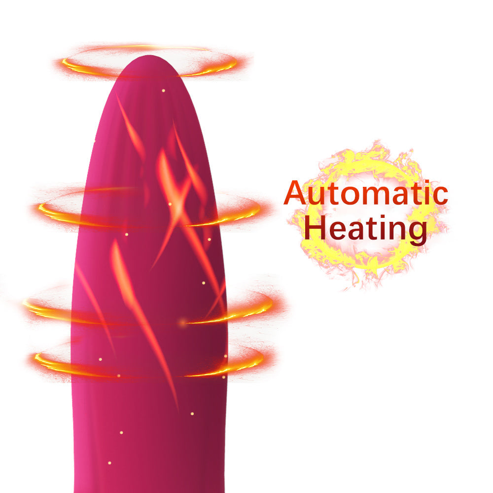 16 Rotating & Vibrating Modes 360° Rotating Automatic Heating Silicone Vibrator