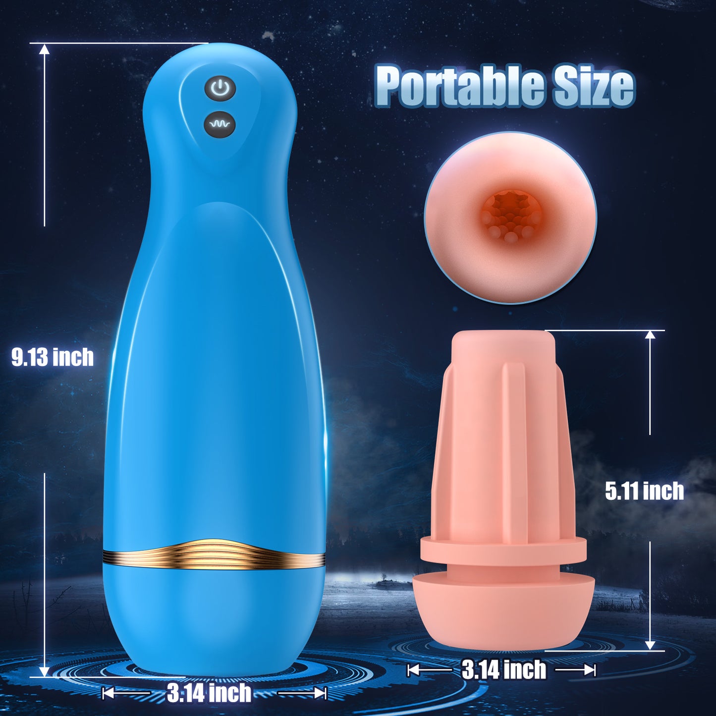 Automatic Male Masturbator with Powerful 10 Vibrations for Penis
