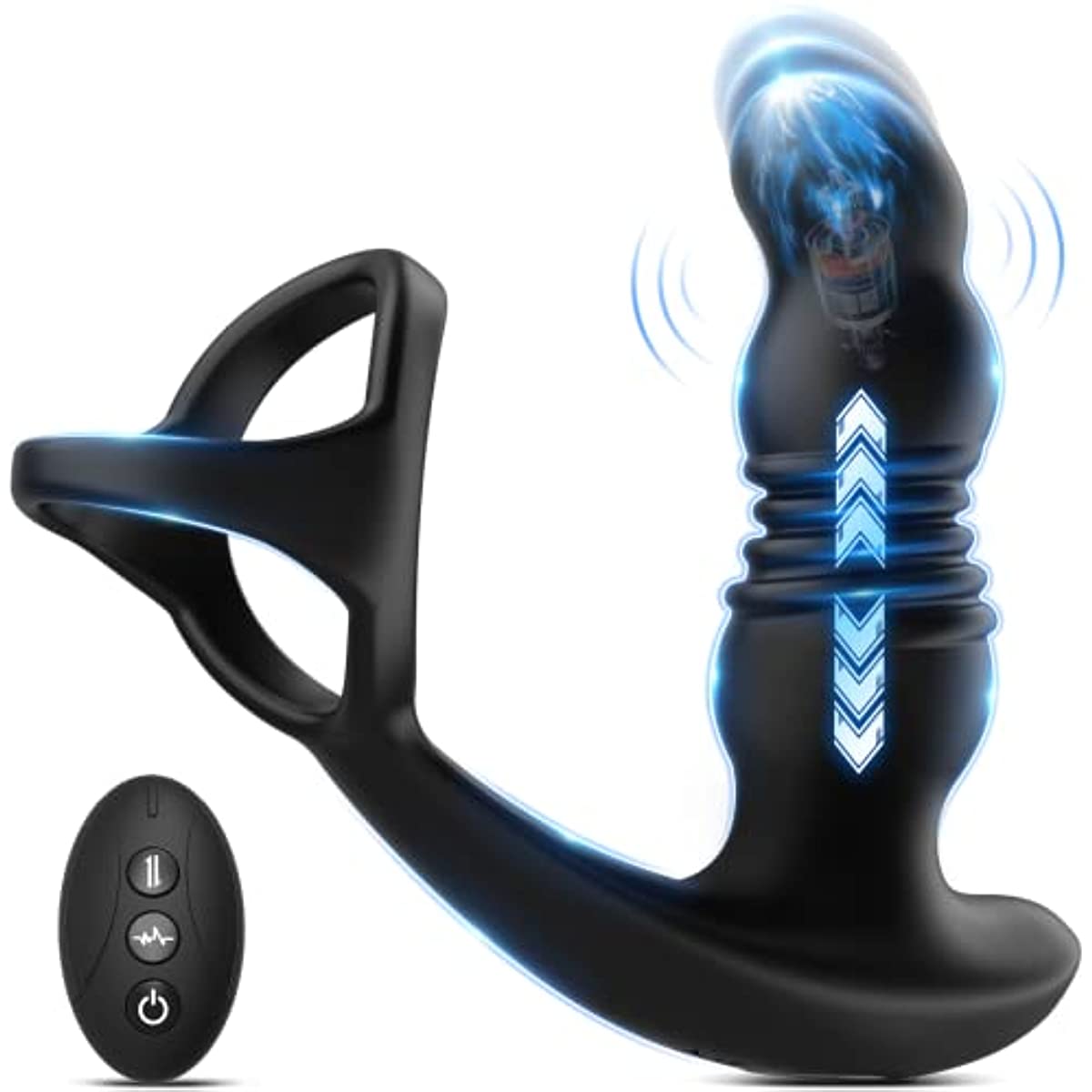 3 In 1 Strong Thrusting Prostate Massager Anal Vibrator