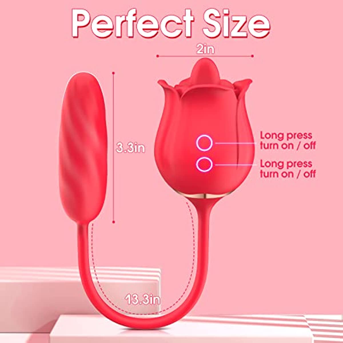 clitoral Vibrator with Pulsating Dildo