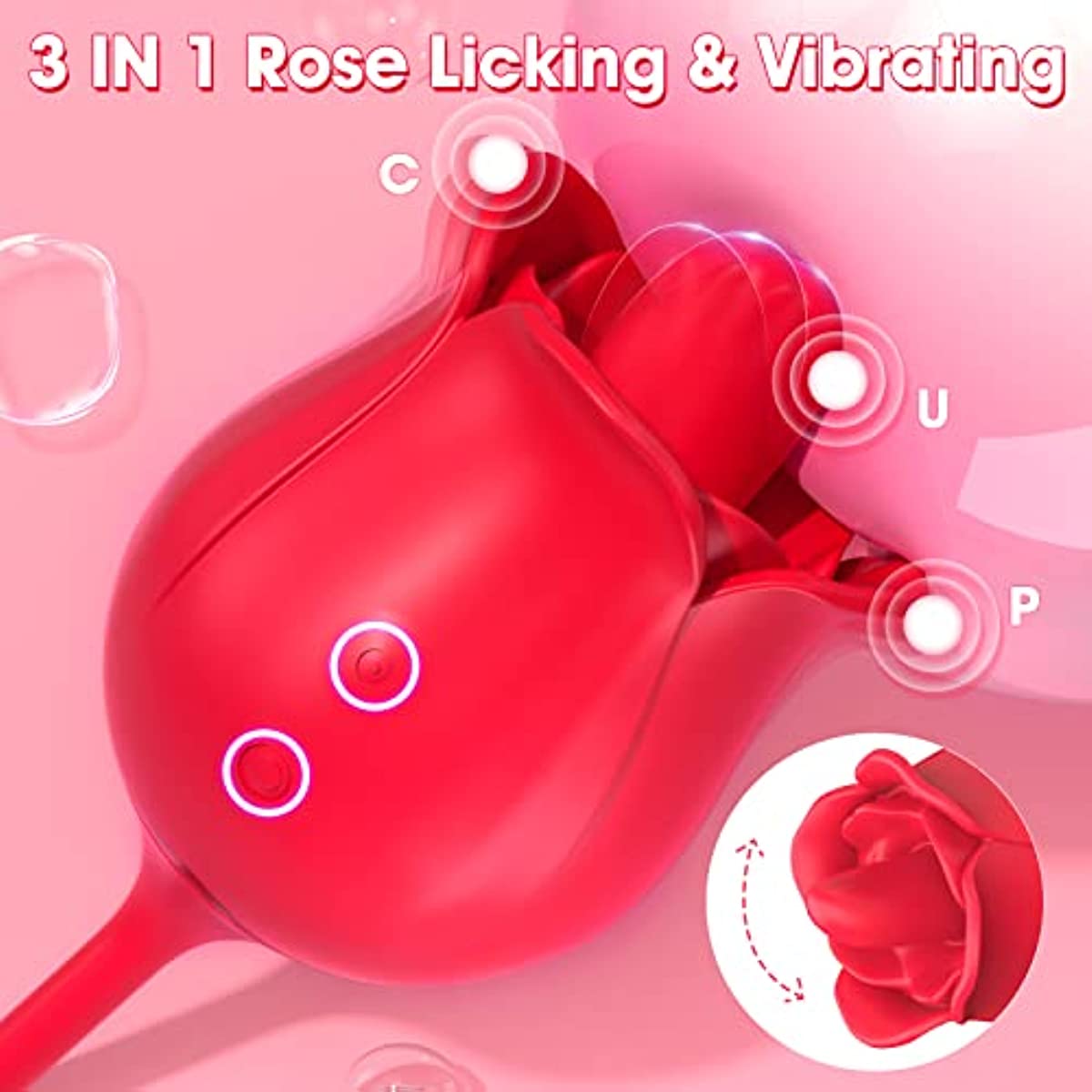 clitoral Vibrator with Pulsating Dildo