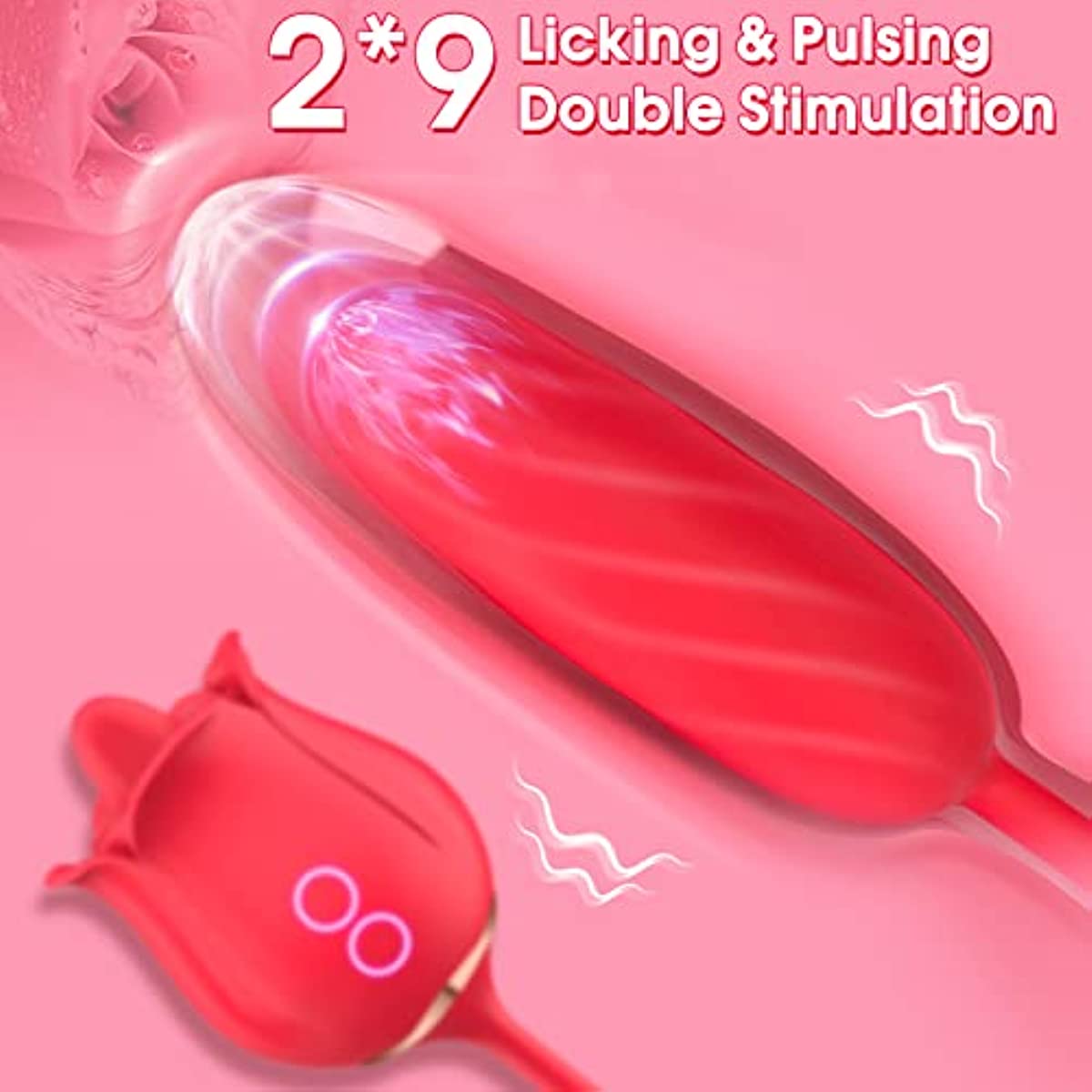 clitoral Vibrator with Pulsating Dildo