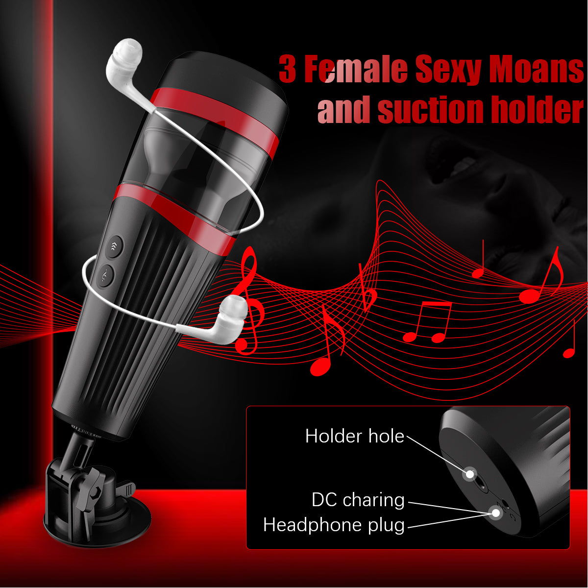 Joker Male Hands free Masturbrator with Suction Cup