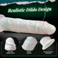 8.27in Realistic Glowing Dildo Vibrator with 4 Light Modes