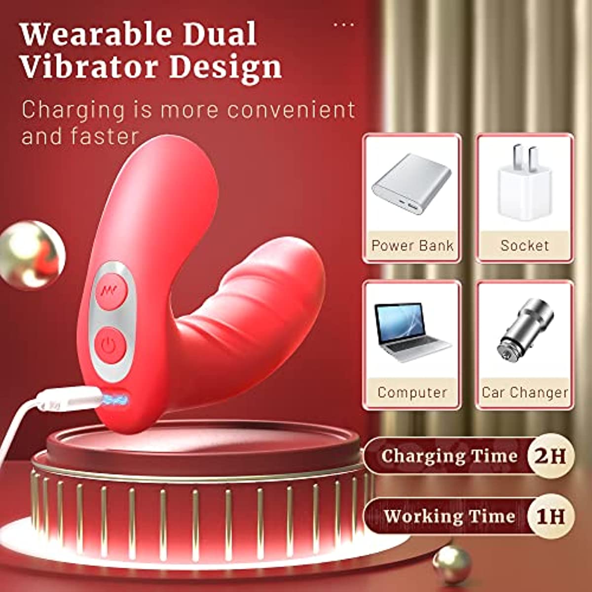 APP Remote Control Wearable Dildo G Spot Vibrators Adult Toys