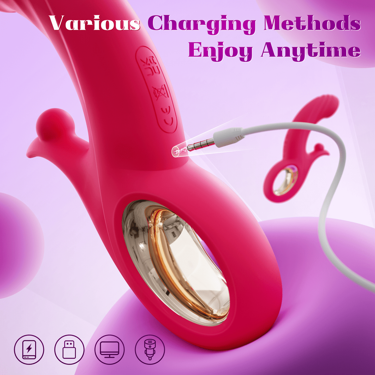 NORMA| 2023 New 4 in 1 High Frequency Vibration ball and Smart Heating Vibrator