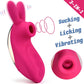 3-IN-1Rabbit Vibrator with Sucking  and Licking