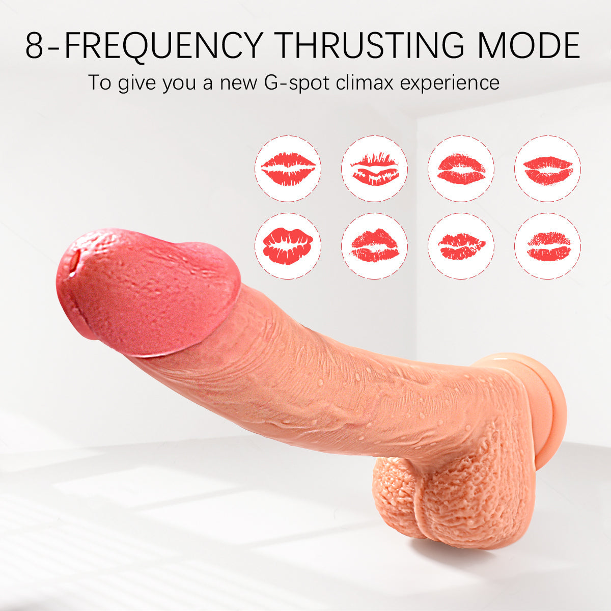 4 in 1 Vibrating Hand-free Super Realistic  Dildo