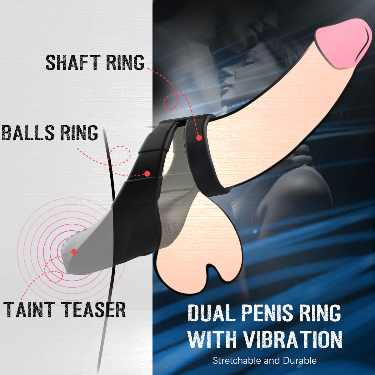 Multiple-point Stimulation Dual Penis Massager